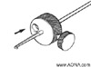 Recess in the Disk of the Depth Gauge