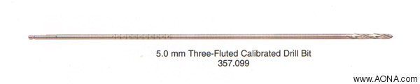 5.0mm Three-Fluted Calibrated Drill Bit-357.099