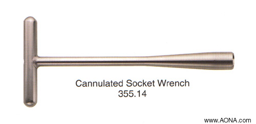 Cannulated socket wrench