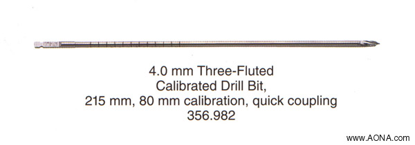 calibrated drill bit