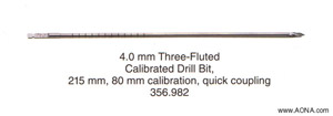 calibrated drill bit